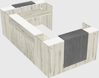 Reception desk u-shape