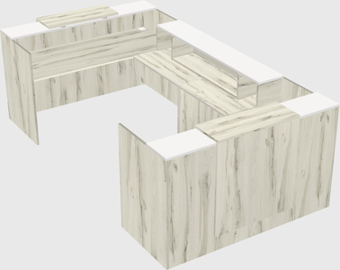 Reception desk u-shape