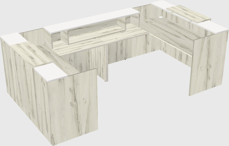 Reception desk u-shape