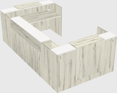 Reception desk u-shape