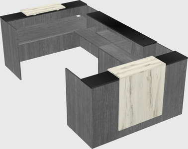 Reception desk u-shape