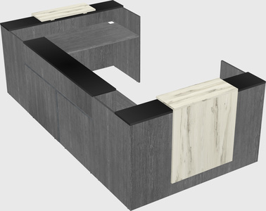 Reception desk u-shape