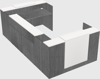 Reception desk u-shape