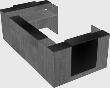 Reception desk u-shape