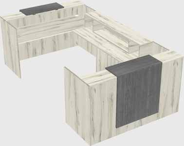 Reception desk u-shape