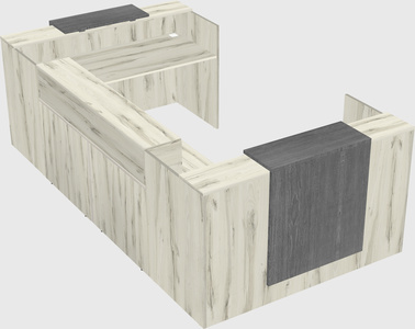Reception desk u-shape