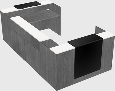 Reception desk u-shape