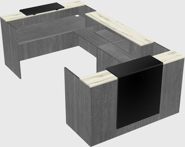 Reception desk u-shape
