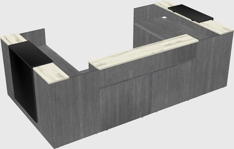 Reception desk u-shape