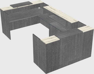 Reception desk u-shape