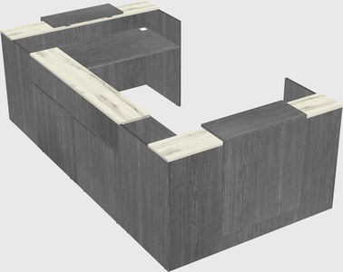 Reception desk u-shape