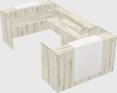 Reception desk u-shape