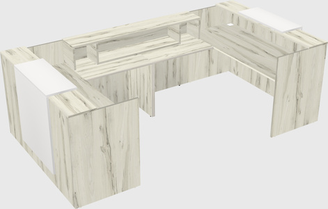 Reception desk u-shape