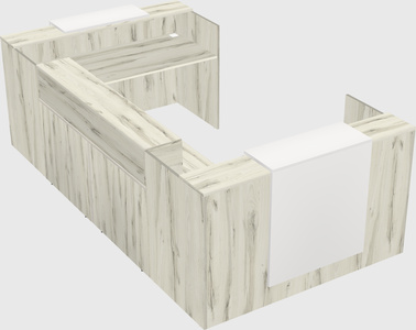 Reception desk u-shape