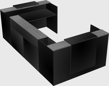 Reception desk u-shape