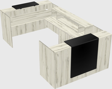 Reception desk u-shape