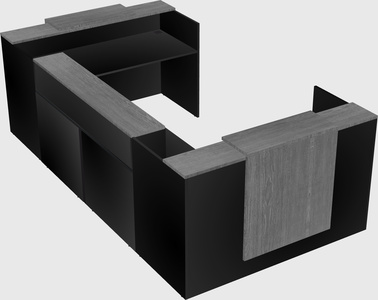 Reception desk u-shape