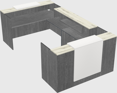 Reception desk u-shape