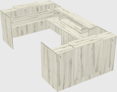 Reception desk u-shape