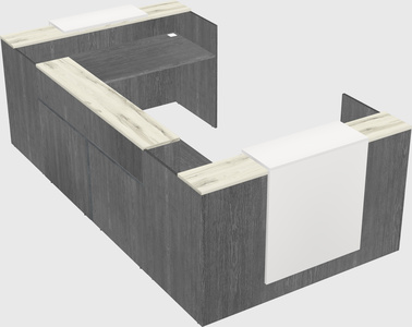Reception desk u-shape