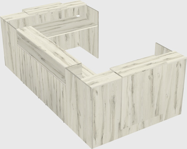 Reception desk u-shape