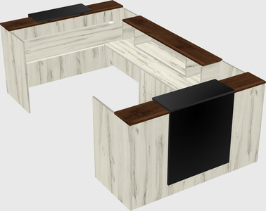 Reception desk u-shape