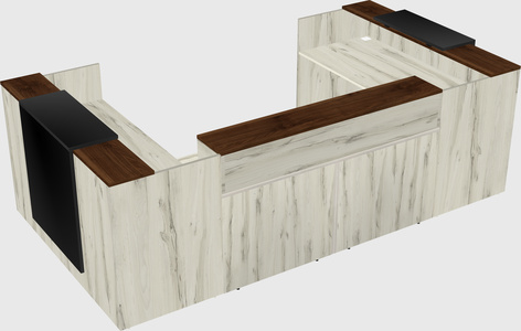 Reception desk u-shape