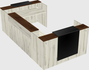 Reception desk u-shape