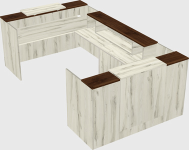Reception desk u-shape