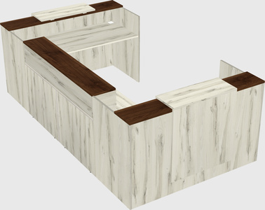 Reception desk u-shape