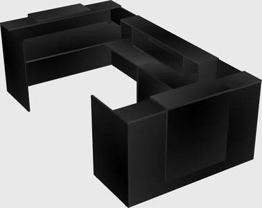 Reception desk u-shape