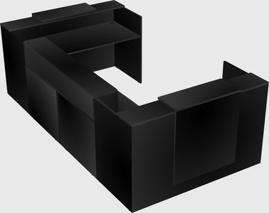 Reception desk u-shape