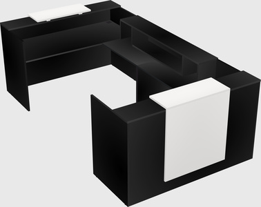 Reception desk u-shape