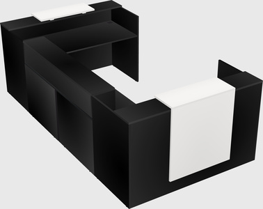 Reception desk u-shape