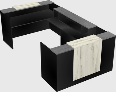 Reception desk u-shape