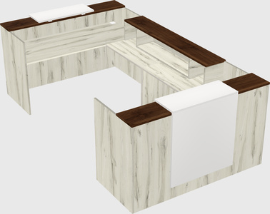 Reception desk u-shape