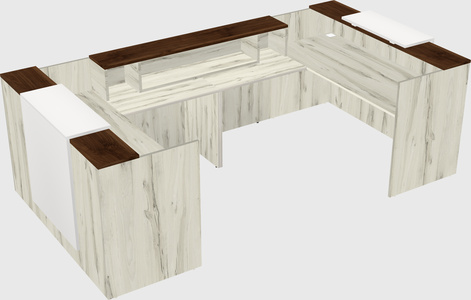 Reception desk u-shape