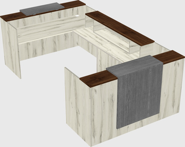 Reception desk u-shape