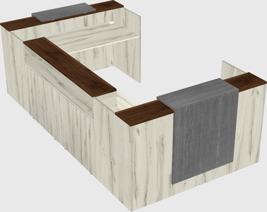 Reception desk u-shape