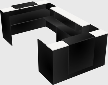 Reception desk u-shape