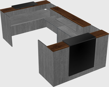 Reception desk u-shape