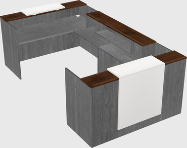 Reception desk u-shape