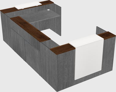 Reception desk u-shape