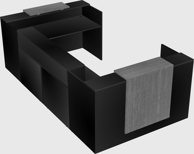 Reception desk u-shape