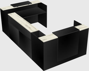 Reception desk u-shape