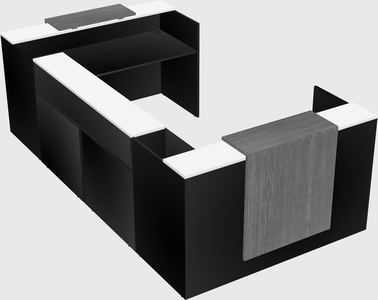 Reception desk u-shape