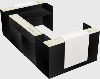 Reception desk u-shape