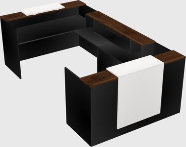 Reception desk u-shape