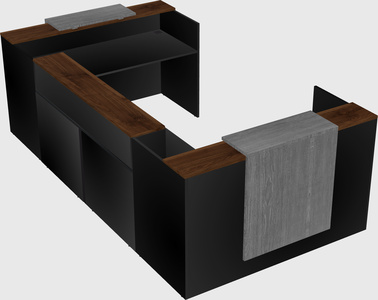 Reception desk u-shape