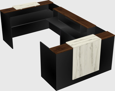 Reception desk u-shape
